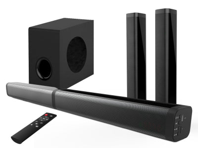Home cinéma Bolaris 2.1 Barre de son Bluetooth ARC 80 W avec subwoofer - Modèle Nice