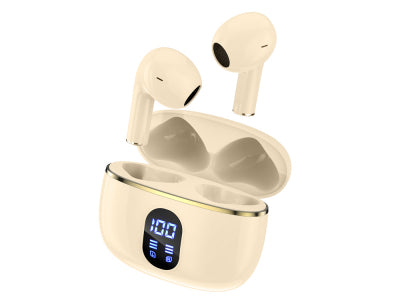 Écouteurs TWS Bolaris Bluetooth 5.3 - Modèle Dallas - Coloris Beige