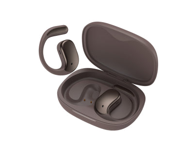 Écouteurs TWS Bolaris LCD Bluetooth 5.4 - Modèle Madrid - Coloris Café
