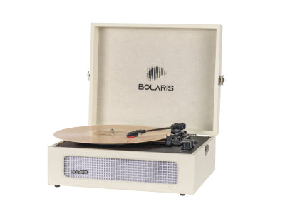 Platine vinyle Bolaris Bluetooth 6 W - Modèle Brasilia - Coloris Beige