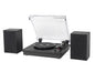 Platine vinyle Bolaris Bluetooth 10 W avec enceintes déportées - Modèle Phoenix - Coloris Noir
