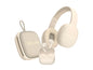 Pack Audio 3-en-1 Bolaris Bluetooth - Casque Enceinte TWS - Coloris Beige