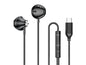 Écouteurs Intra-Auriculaires USB-C Bolaris avec télécommande - Modèle Jupiter - Noir