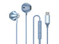 Écouteurs Intra-Auriculaires USB-C Bolaris avec télécommande - Modèle Jupiter - Bleu