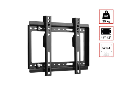 Support TV mural fixe Bolaris pour TV  de 14 à 42 pouces