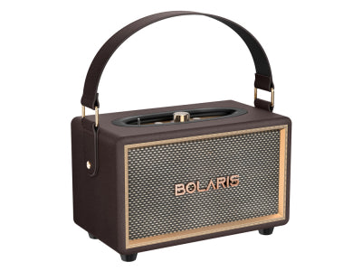 Enceinte Bluetooth 5.3 40 W Bolaris - Modèle Lincoln - Coloris Marron