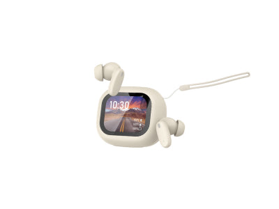 Écouteurs TWS Bolaris LCD Bluetooth 5.4 - Modèle Braga  - Coloris Beige